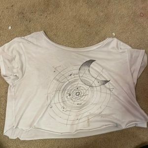 white planet crop top